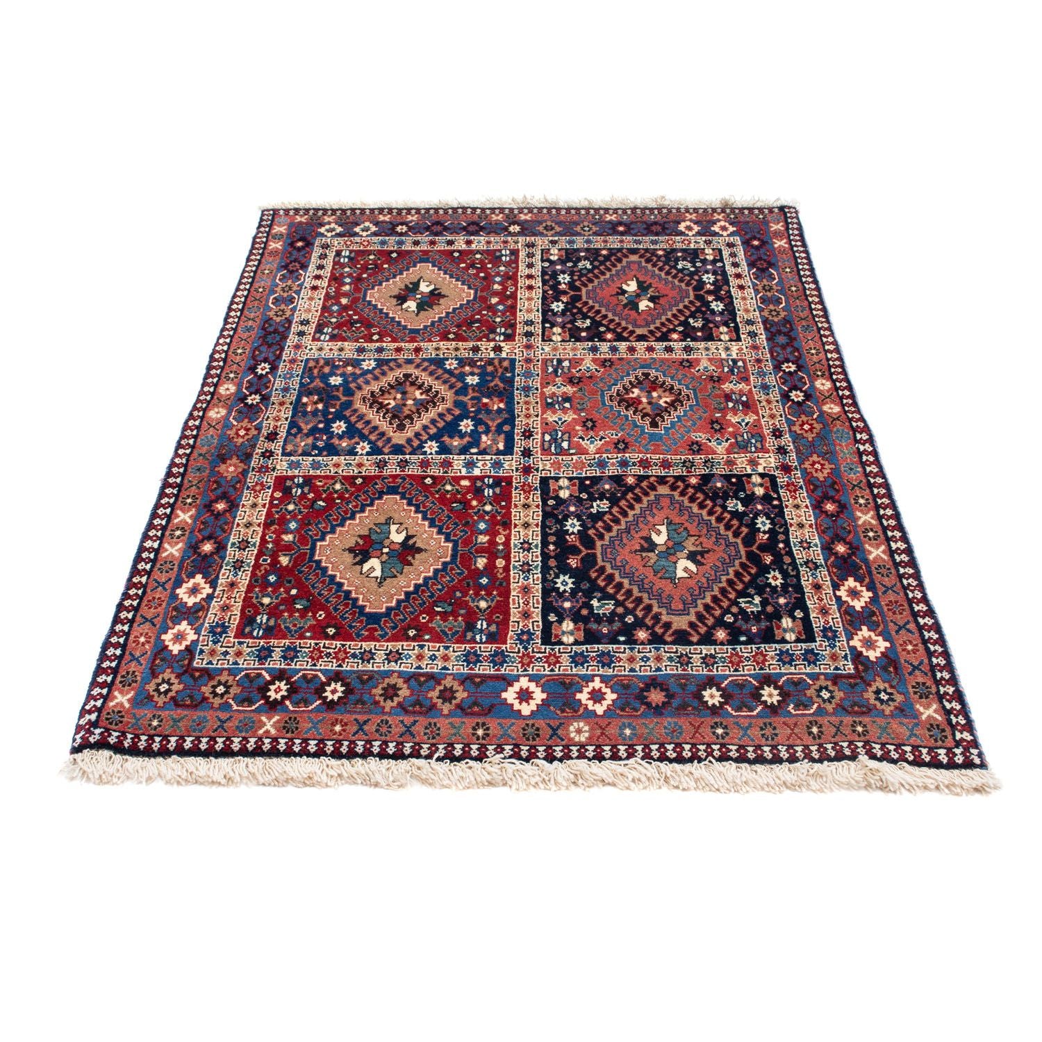 Alfombra persa - Nómada - 146 x 100 cm - azul