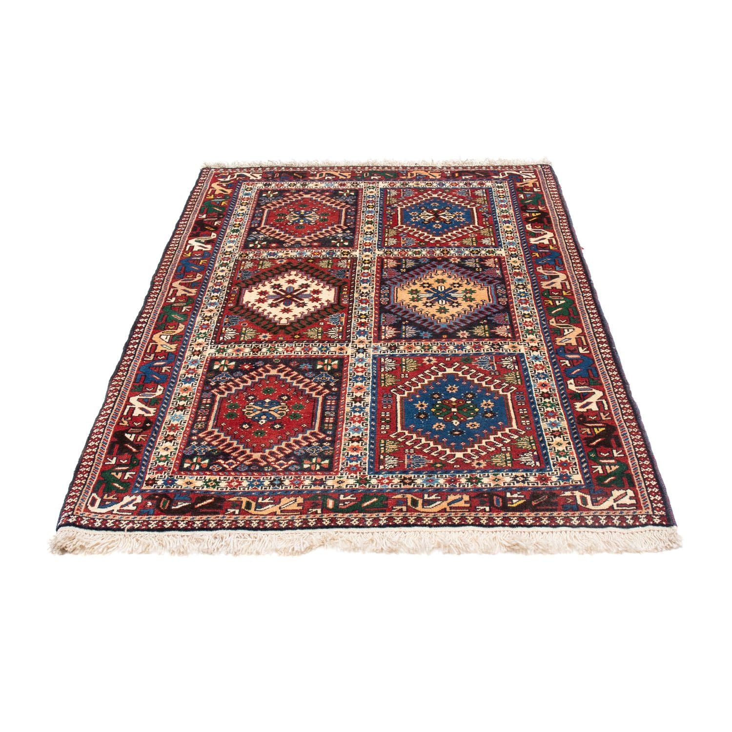 Alfombra persa - Nómada - 150 x 101 cm - multicolor