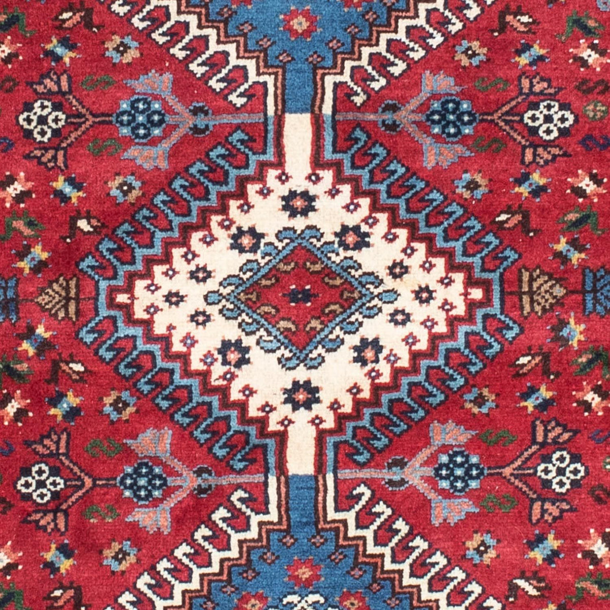 Alfombra persa - Nómada - 143 x 102 cm - rojo