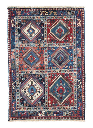Alfombra persa - Nómada - 143 x 100 cm - azul