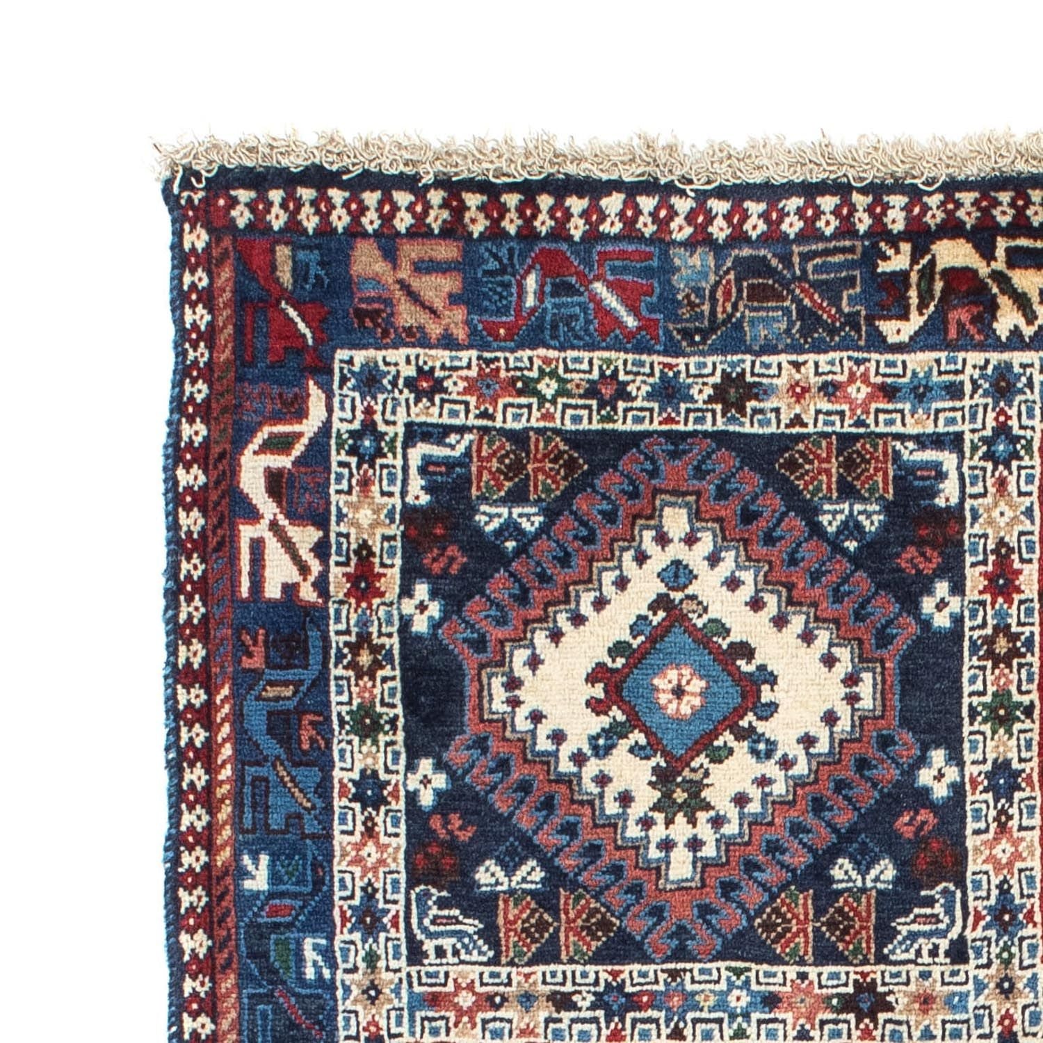 Alfombra persa - Nómada - 143 x 100 cm - azul