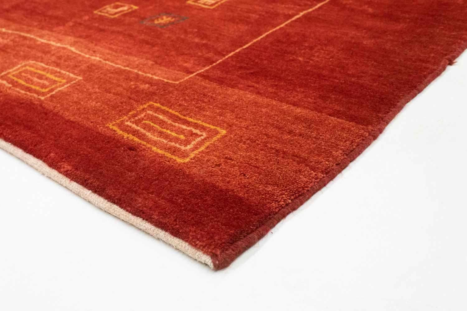 Alfombra Gabbeh - Persa - 190 x 163 cm - rojo