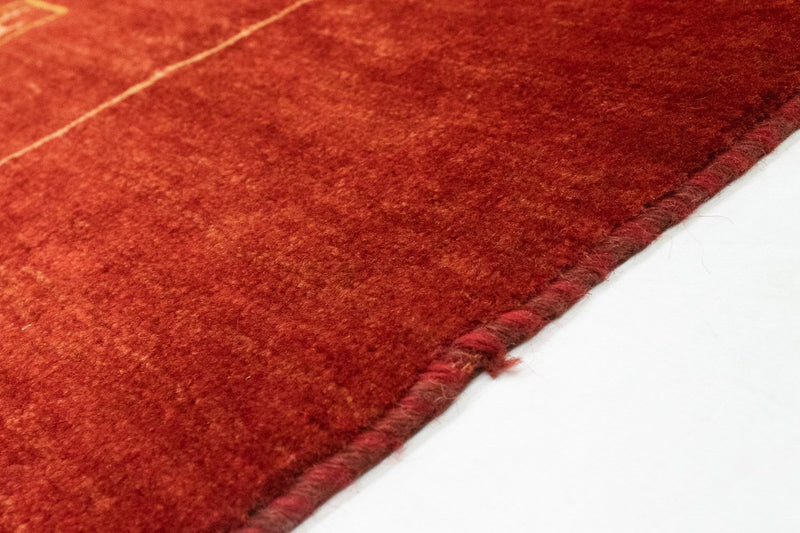 Alfombra Gabbeh - Persa - 190 x 163 cm - rojo