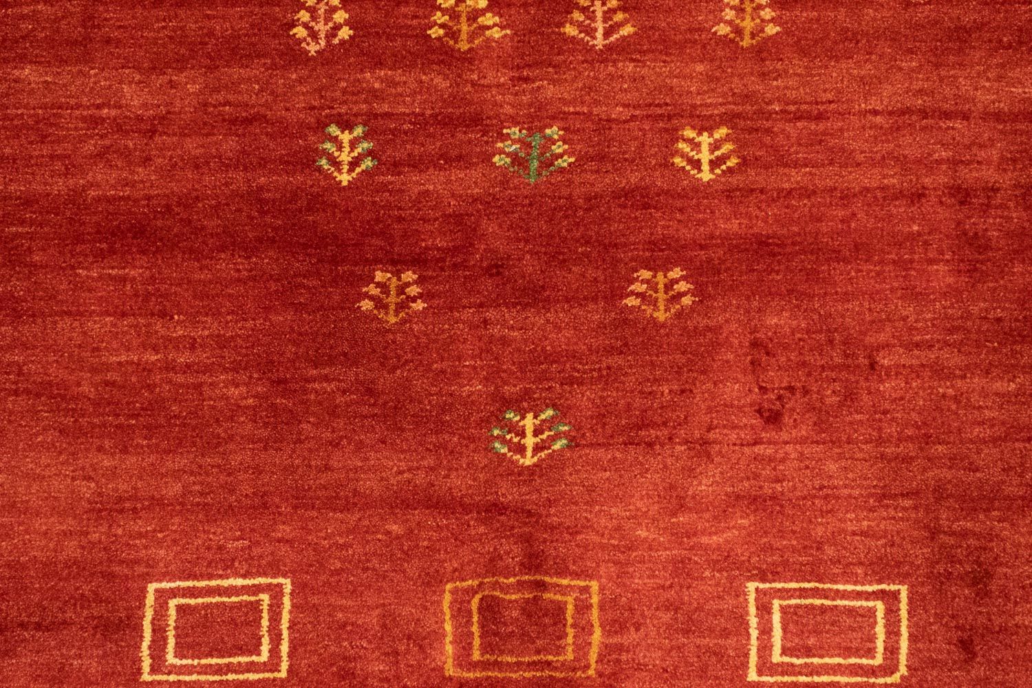 Alfombra Gabbeh - Persa - 195 x 156 cm - rojo