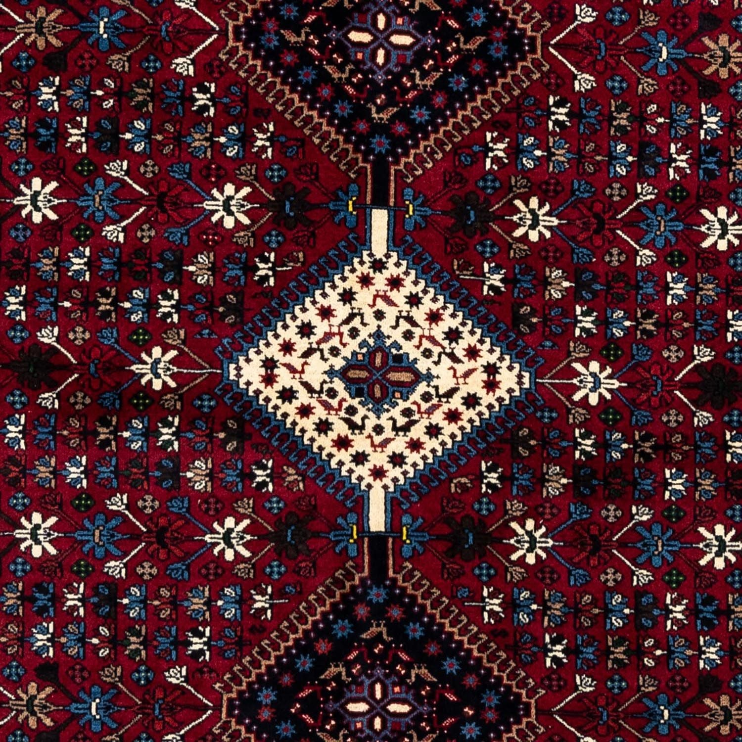 Alfombra persa - Nómada - 296 x 200 cm - rojo oscuro