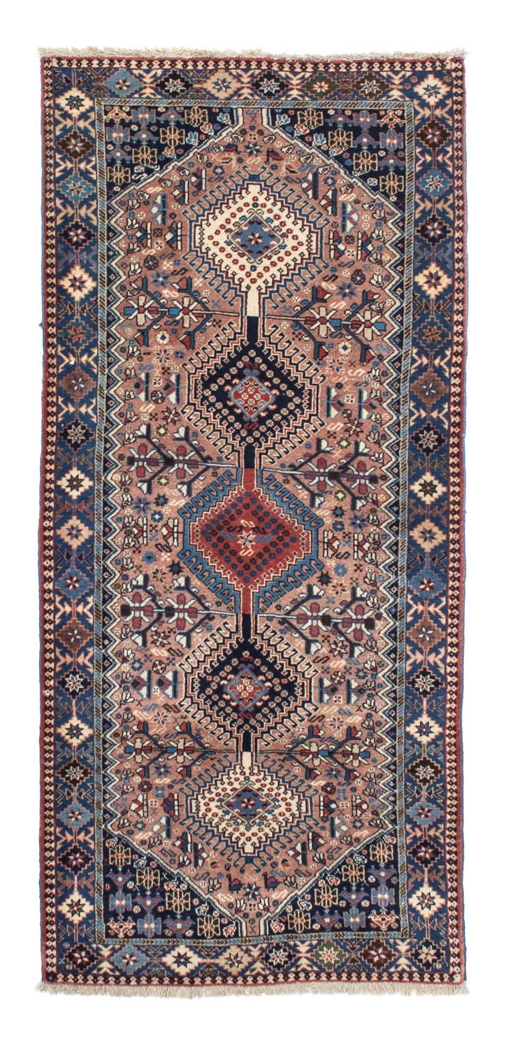 Alfombra persa - Nómada - 188 x 80 cm - rojo claro