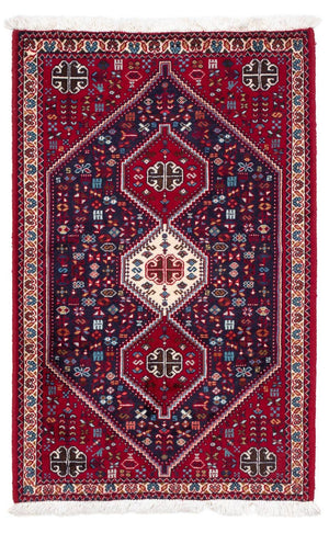 Alfombra persa - Nómada - 121 x 76 cm - azul oscuro