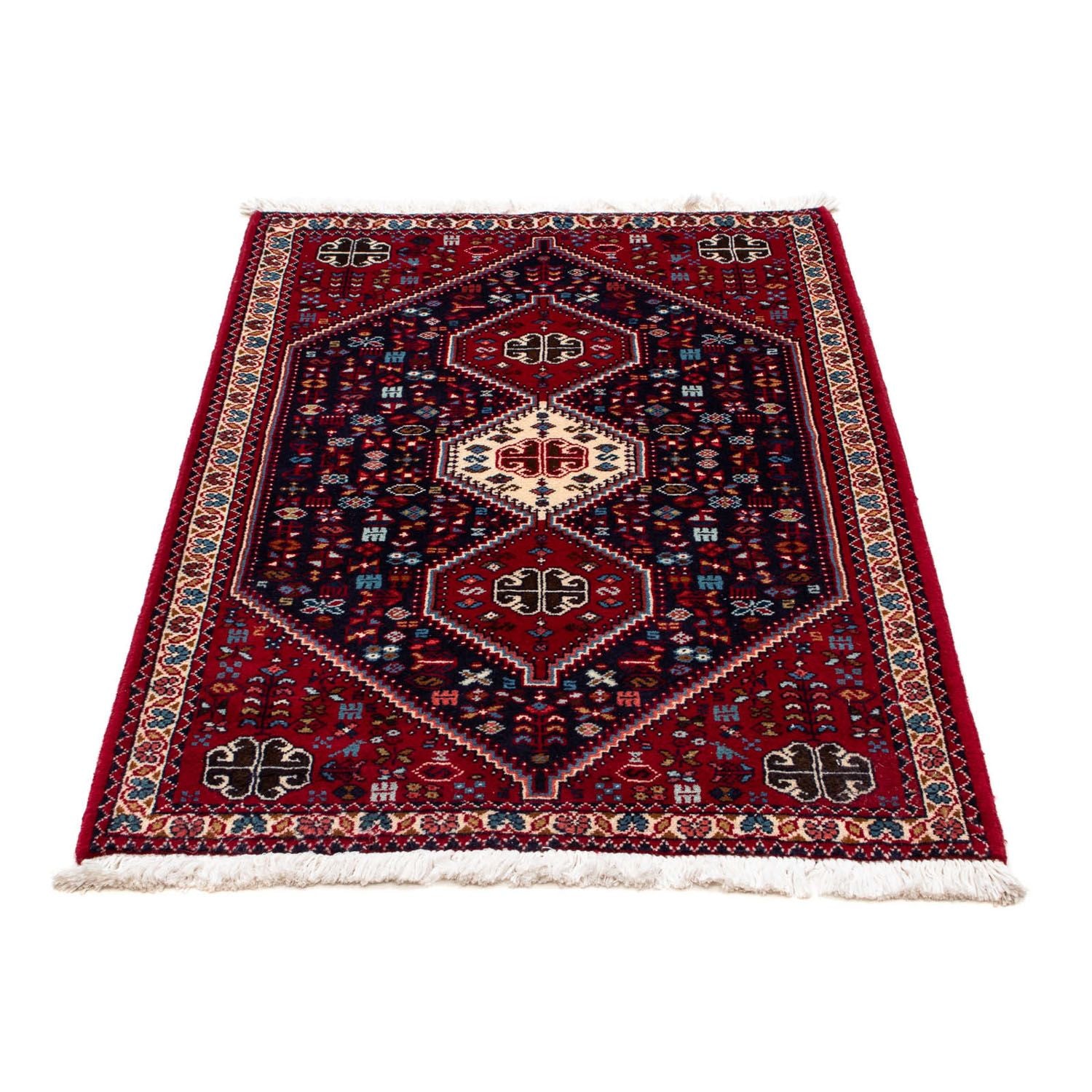 Alfombra persa - Nómada - 121 x 76 cm - azul oscuro