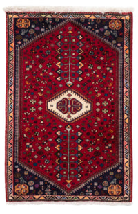 Alfombra persa - Nómada - 114 x 77 cm - rojo oscuro