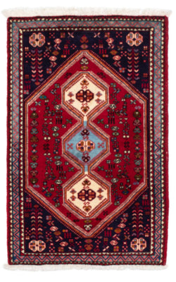 Alfombra persa - Nómada - 120 x 76 cm - rojo oscuro