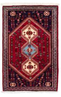 Alfombra persa - Nómada - 120 x 76 cm - rojo oscuro