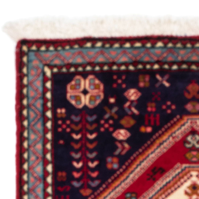 Alfombra persa - Nómada - 120 x 76 cm - rojo oscuro