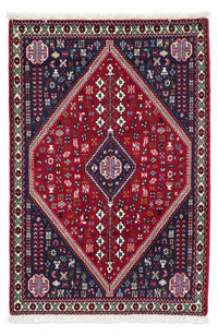 Alfombra persa - Nómada - 124 x 77 cm - rojo oscuro