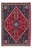 Alfombra persa - Nómada - 124 x 77 cm - rojo oscuro