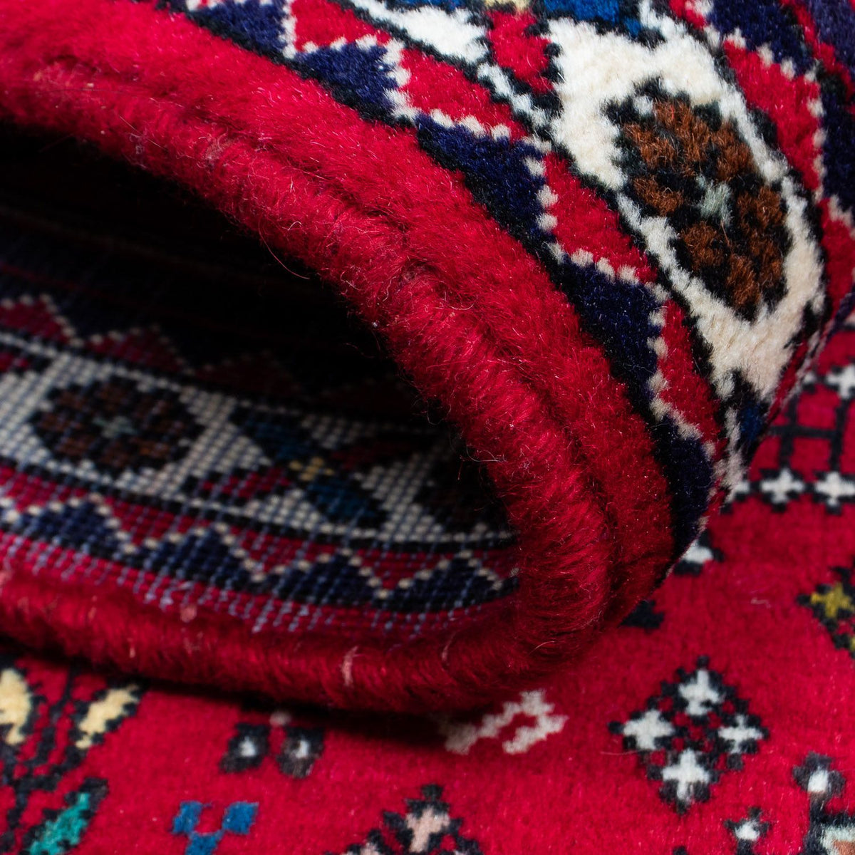 Alfombra persa - Nómada - 130 x 75 cm - rojo oscuro