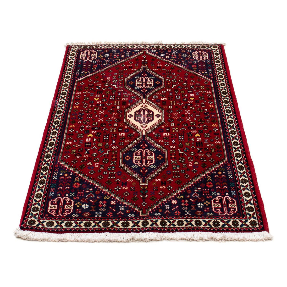Alfombra persa - Nómada - 130 x 75 cm - rojo oscuro