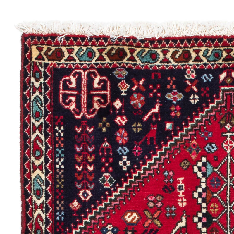 Alfombra persa - Nómada - 122 x 78 cm - rojo oscuro