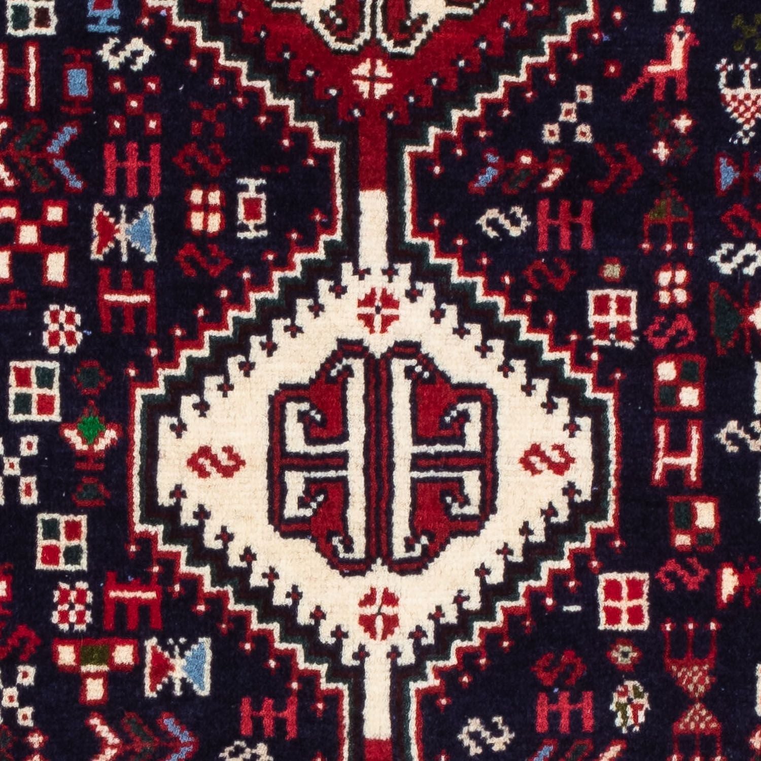 Alfombra persa - Nómada - 117 x 76 cm - azul oscuro