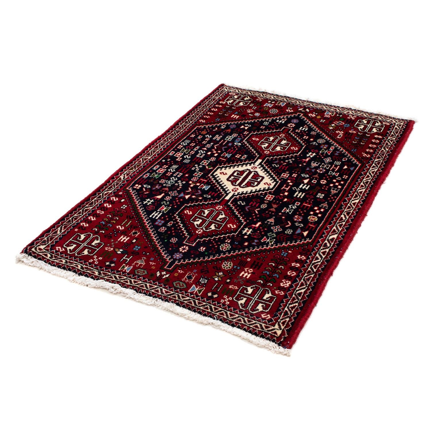 Alfombra persa - Nómada - 117 x 76 cm - azul oscuro
