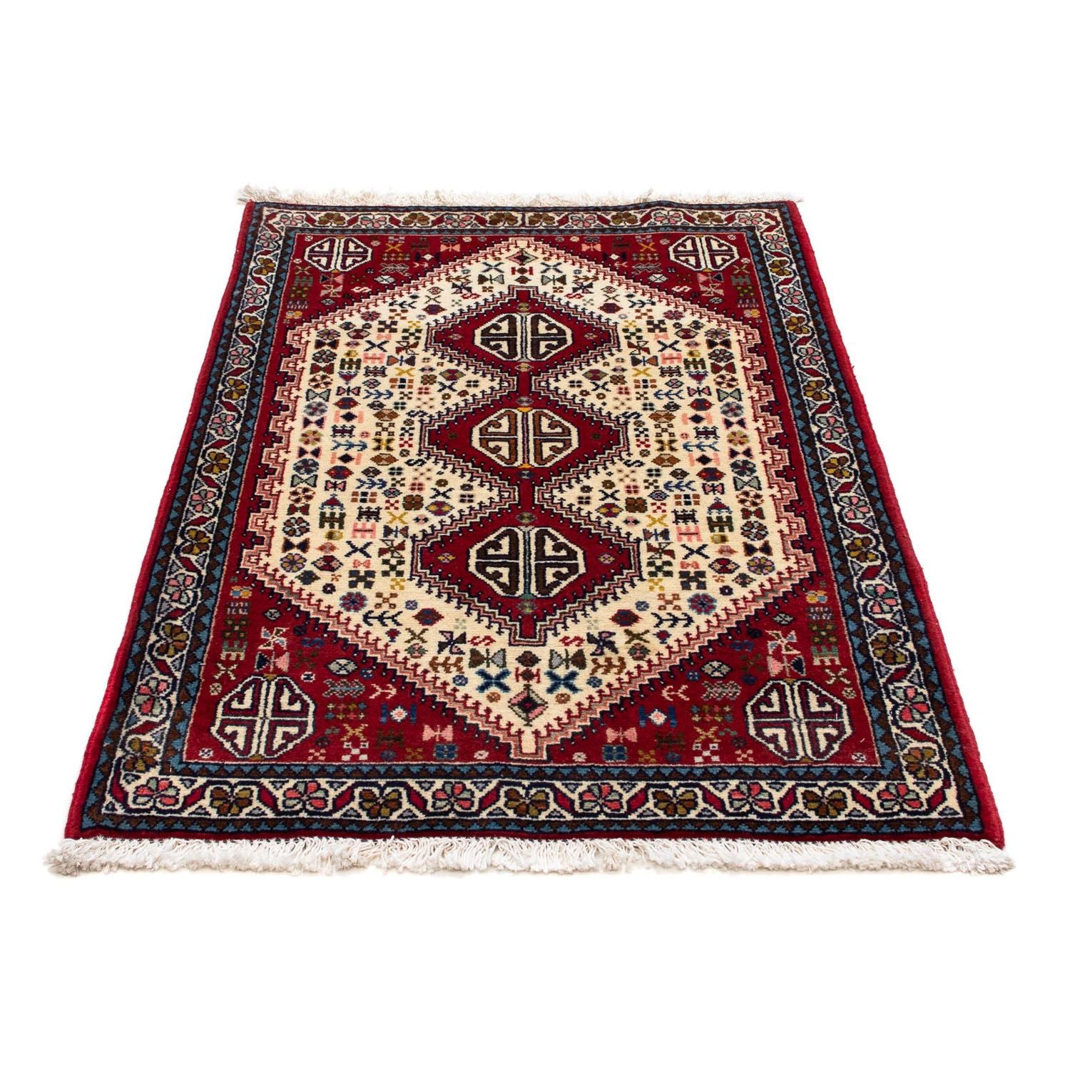 Alfombra persa - Nómada - 121 x 80 cm - rojo oscuro