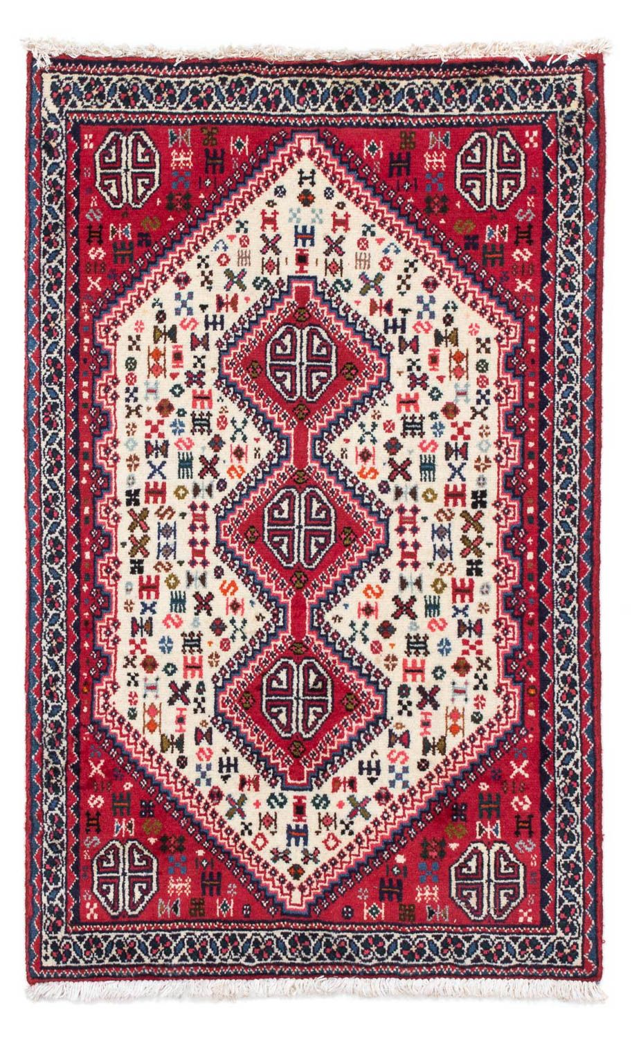 Alfombra persa - Nómada - 116 x 72 cm - rojo claro