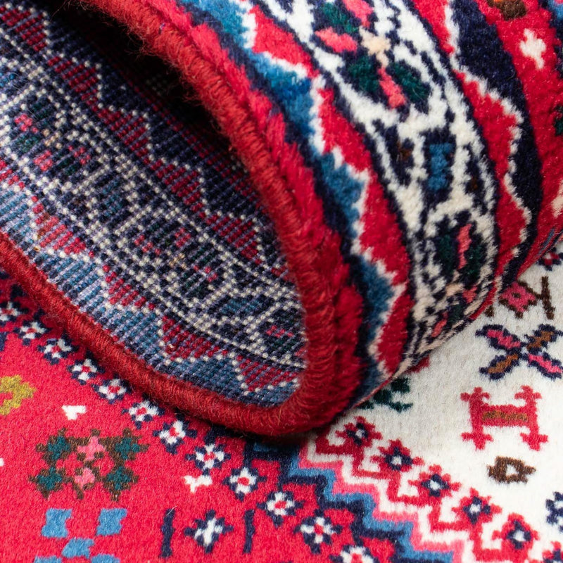 Alfombra persa - Nómada - 116 x 72 cm - rojo claro