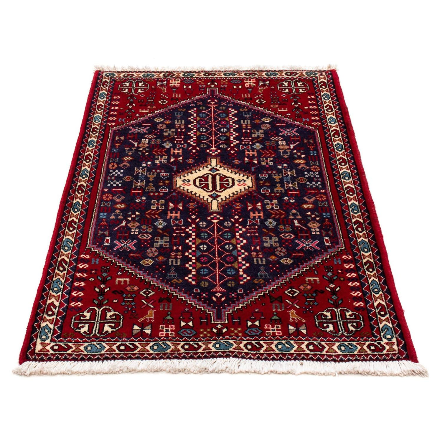 Alfombra persa - Nómada - 122 x 75 cm - azul oscuro