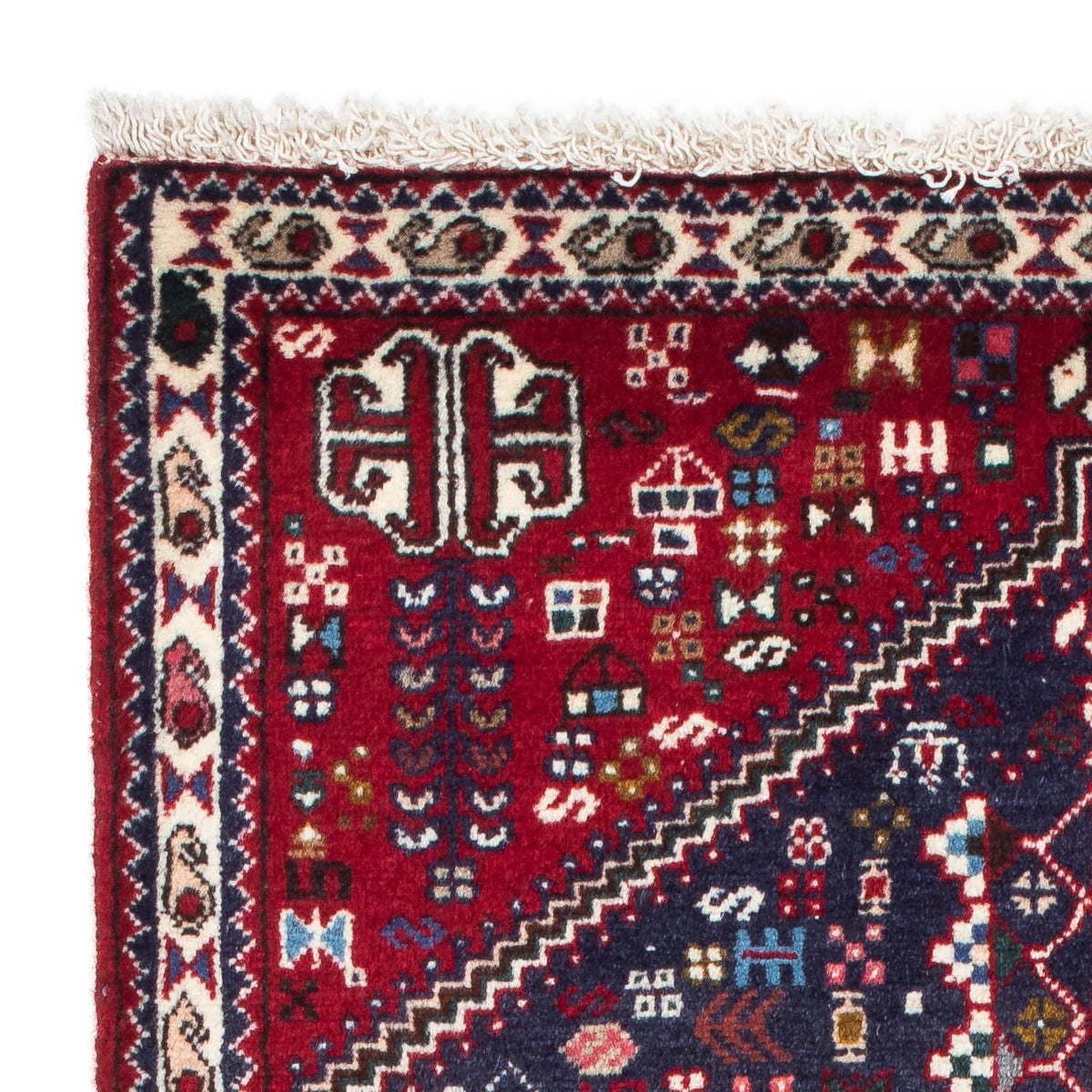 Alfombra persa - Nómada - 129 x 78 cm - azul oscuro