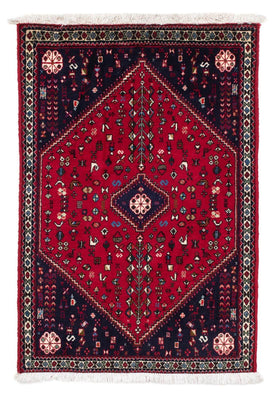 Alfombra persa - Nómada - 128 x 79 cm - rojo oscuro