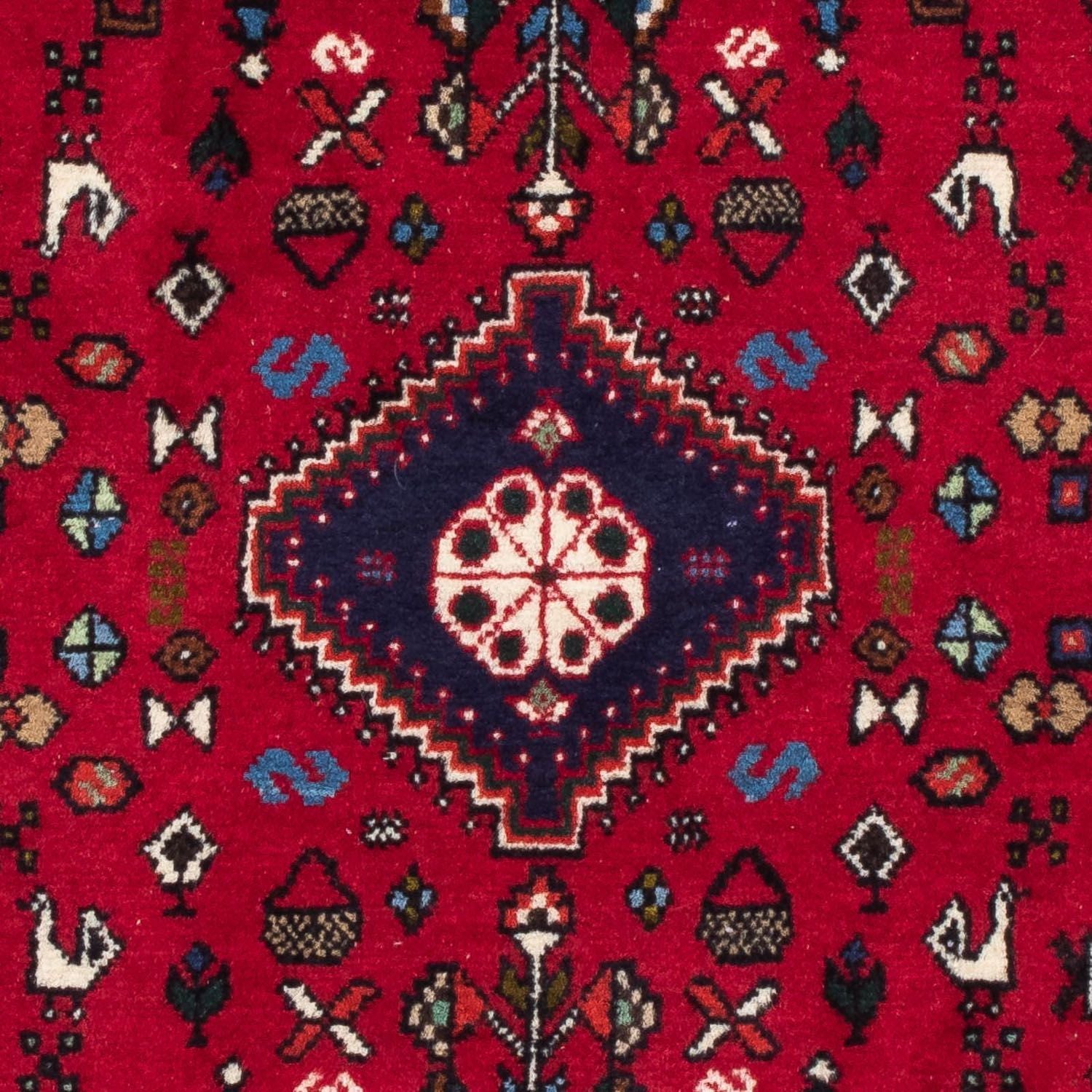 Alfombra persa - Nómada - 128 x 79 cm - rojo oscuro