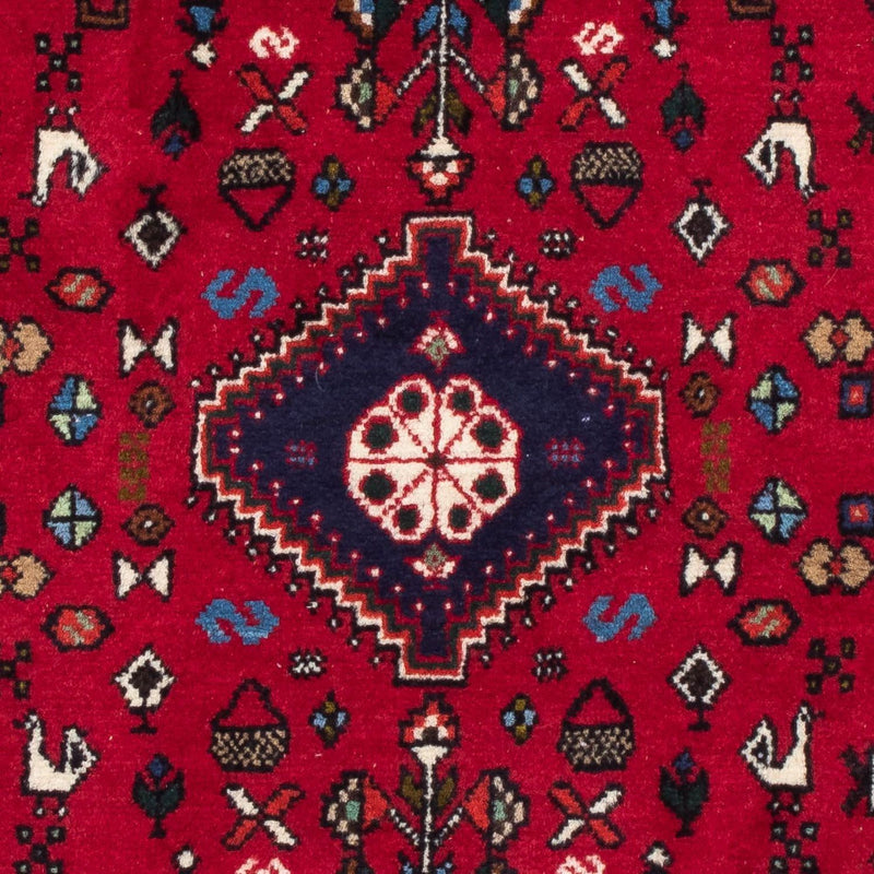 Alfombra persa - Nómada - 128 x 79 cm - rojo oscuro
