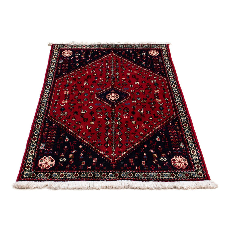 Alfombra persa - Nómada - 128 x 79 cm - rojo oscuro