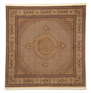 Alfombra persa - Tabriz cuadrado  - 208 x 204 cm - marrón claro