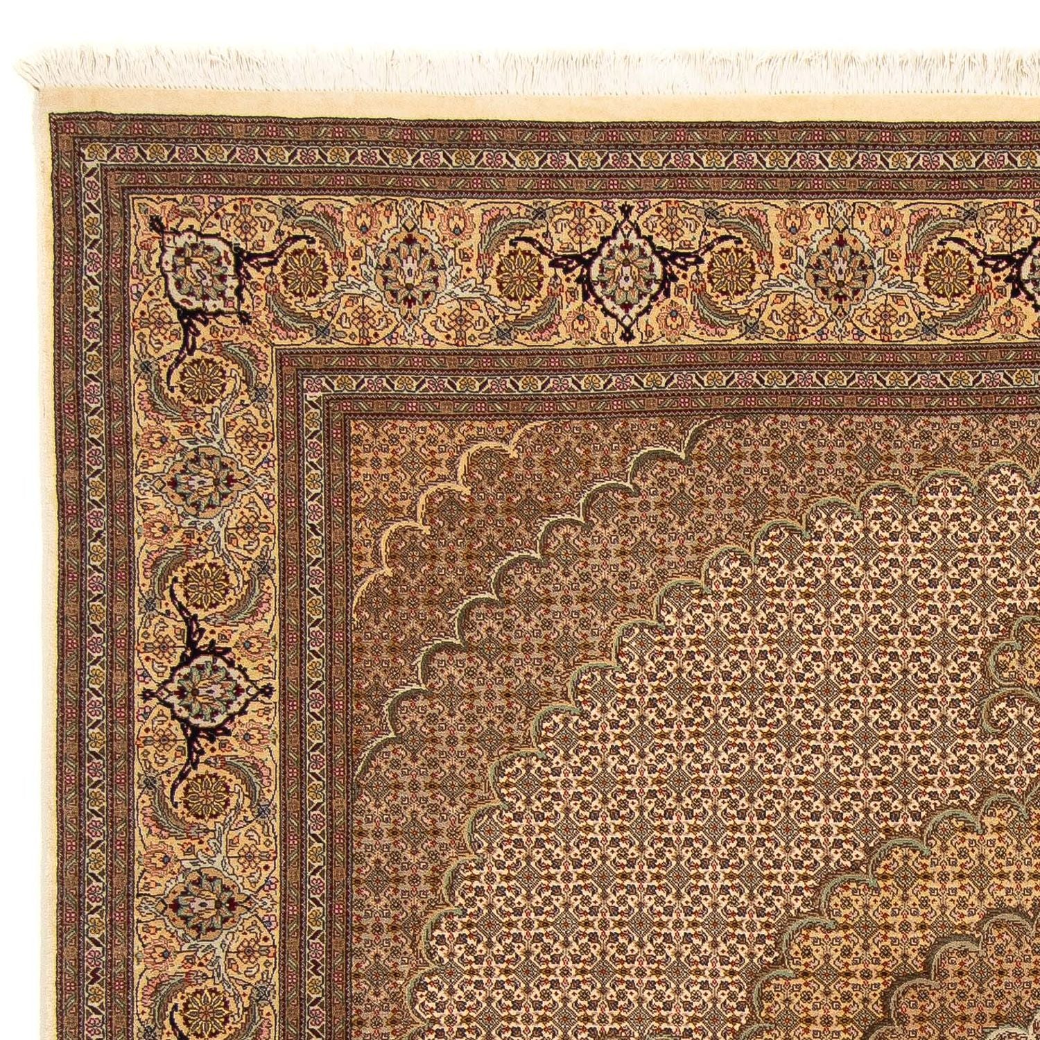 Alfombra persa - Tabriz cuadrado  - 208 x 204 cm - marrón claro