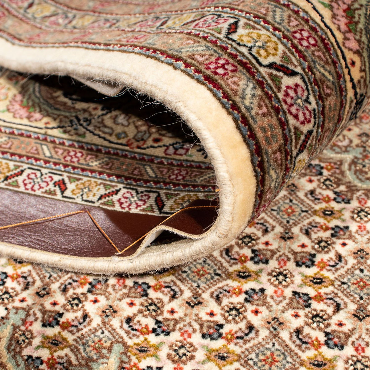 Alfombra persa - Tabriz cuadrado  - 208 x 204 cm - marrón claro