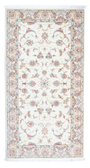 Alfombra de pasillo Alfombra Persa - Tabriz - Real - 198 x 100 cm - beige