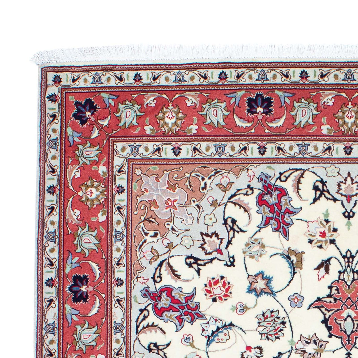 Alfombra Persa - Tabriz - Real - 198 x 152 cm - beige