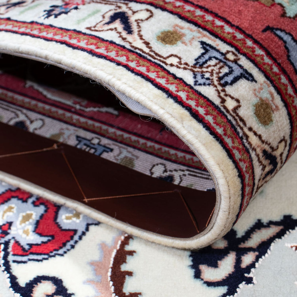 Alfombra Persa - Tabriz - Real - 198 x 152 cm - beige