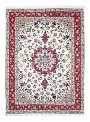 Alfombra Persa - Tabriz - Real - 203 x 154 cm - beige