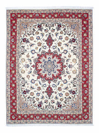 Alfombra Persa - Tabriz - Real - 203 x 154 cm - beige