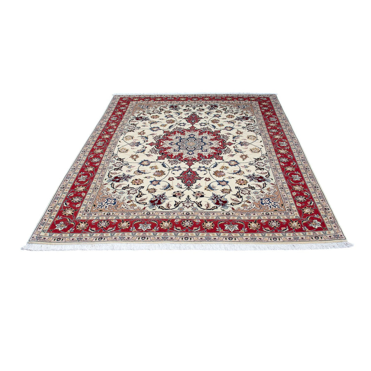 Alfombra Persa - Tabriz - Real - 203 x 154 cm - beige