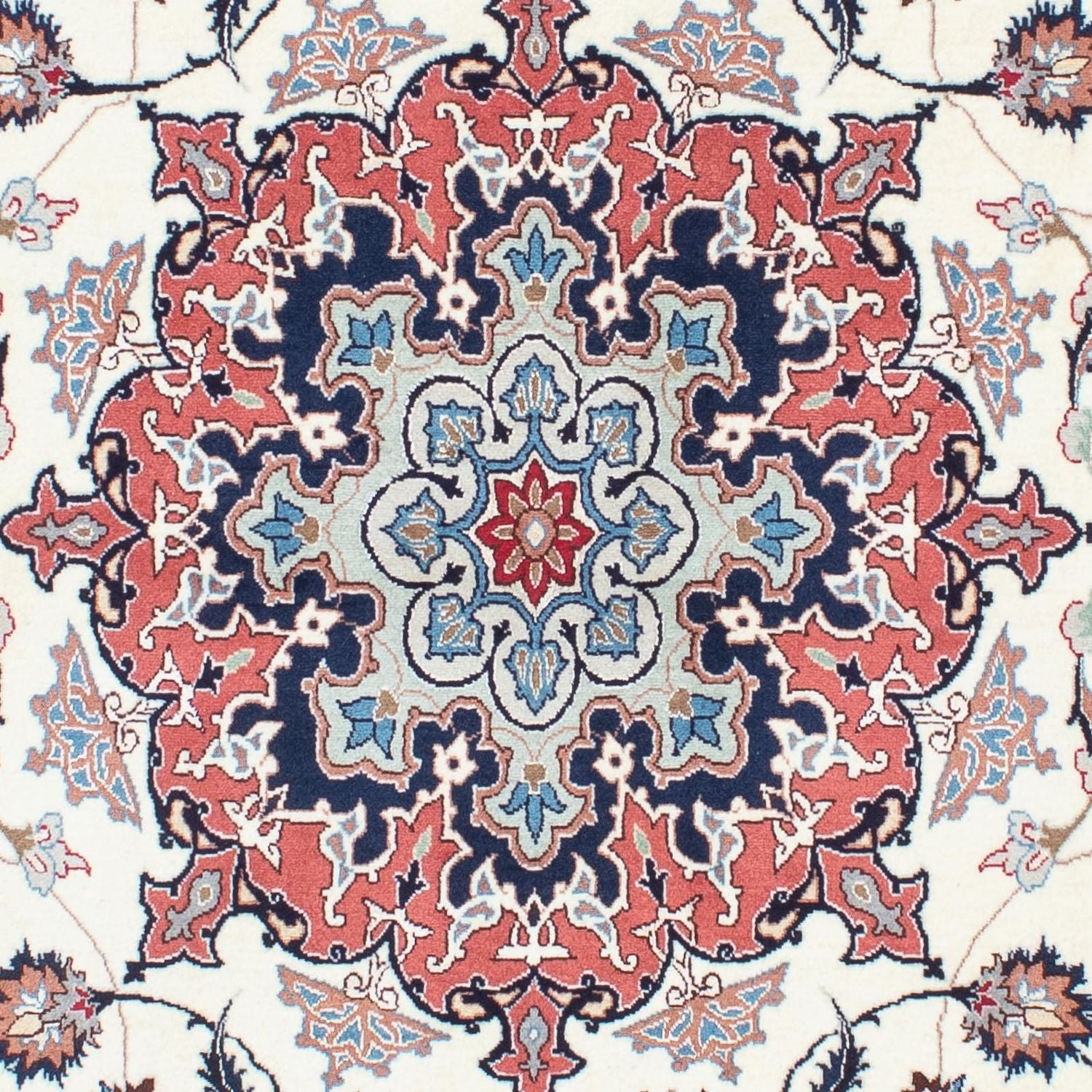 Alfombra Persa - Tabriz - Real - 198 x 151 cm - beige