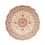 Alfombra Persa - Tabriz - Real redondo  - 250 x 250 cm - beige