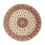 Alfombra Persa - Tabriz - Real redondo  - 242 x 242 cm - beige
