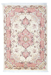 Alfombra Persa - Tabriz - Real - 92 x 60 cm - beige