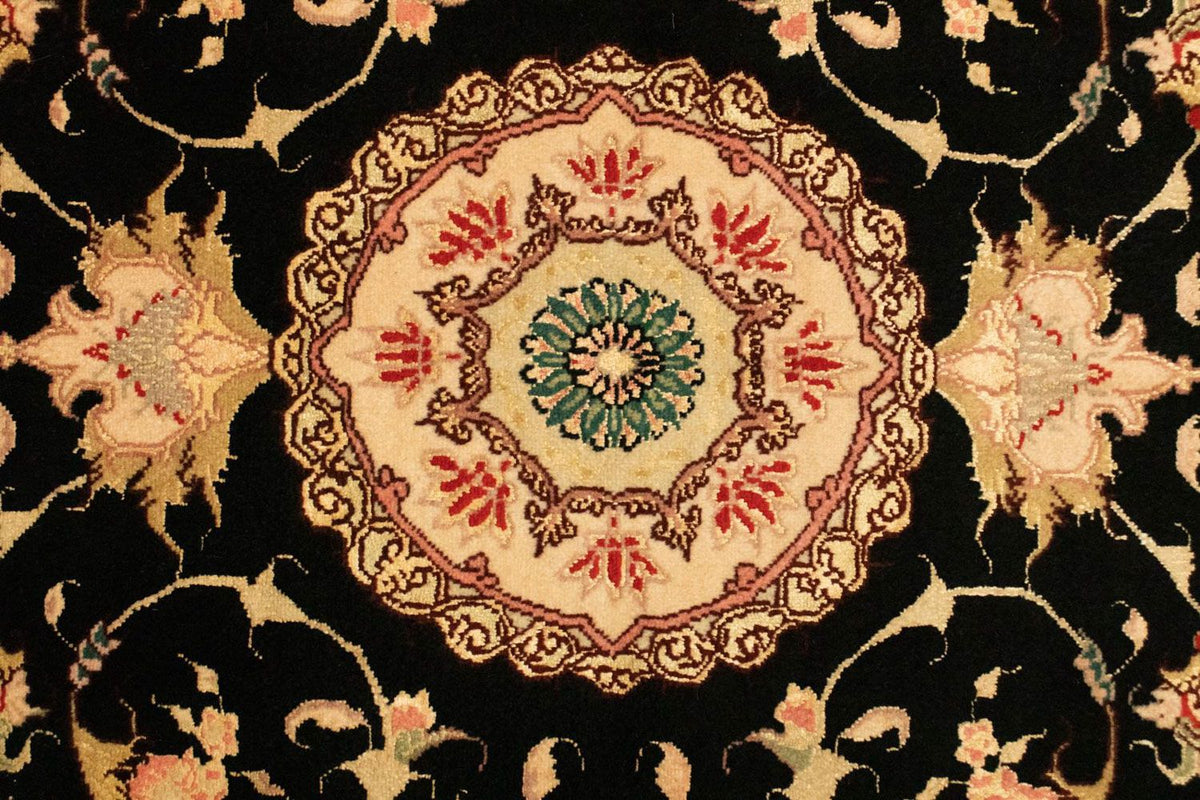 Alfombra Persa - Tabriz - Real - 120 x 73 cm - negro