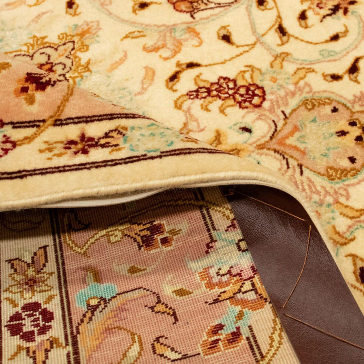 Alfombra Persa - Tabriz - Real - 147 x 102 cm - beige