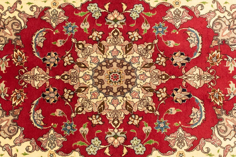 Alfombra Persa - Tabriz - Real - 154 x 103 cm - rojo