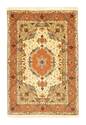 Alfombra Persa - Tabriz - Real - 150 x 101 cm - beige