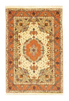 Tabriz - 50 Raj Alfombra 101x150cm - Alfombra persa - Rectángulo / Beige / 101 x 150 cm Rectángulo